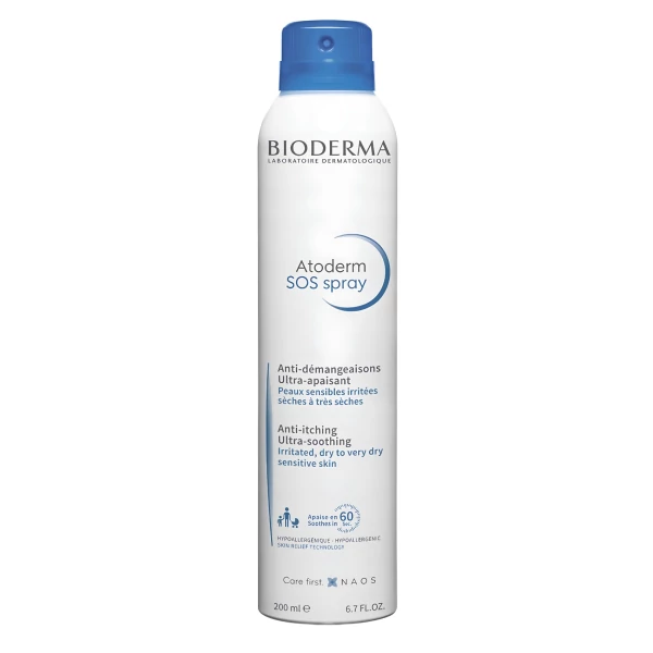 Успокаивающий спрей Bioderma Atoderm SOS Spray для атопической кожи 200 мл ЕС