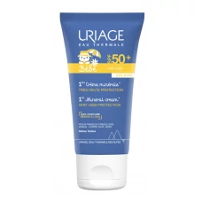 Детский солнцезащитный крем для тела и лица Uriage Bebe 1ere Creme Minerale SPF50+ 50 мл ЕС
