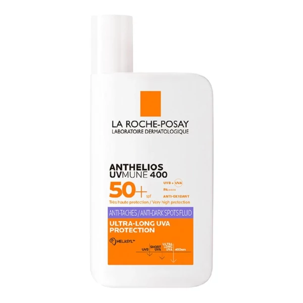 Солнцезащитный флюид для лица La Roche-Posay Anthelios UVMune 400 SPF 50+ против гиперпигментации 50 мл ЕС