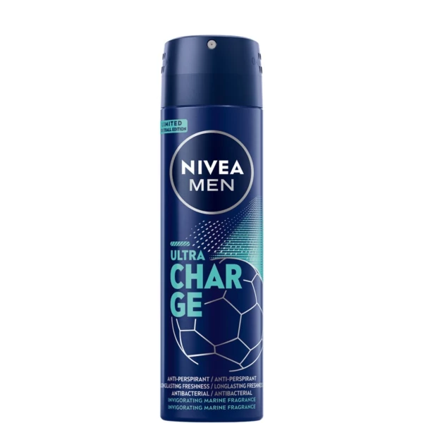 Антиперспирант-спрей Nivea Men Ultra Charge 72h 150 мл ЕС
