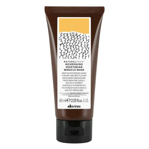 Питательная маска для волос Davines Natural Tech Nourishing Vegetarian Miracle 60 мл ЕС