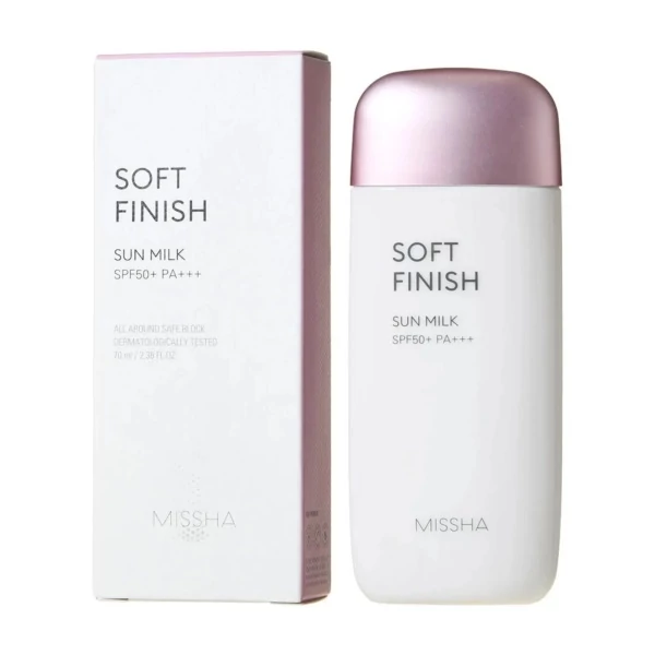 Солнцезащитное молочко Missha Soft Finish Sun Milk SPF50+ 70 мл ЕС