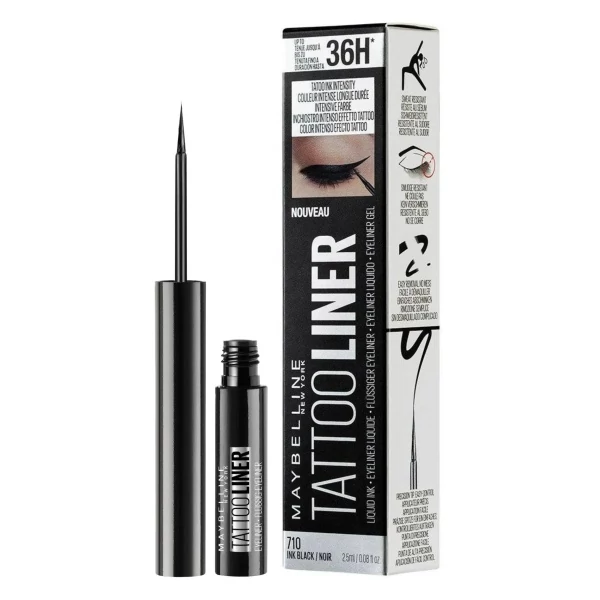Жидкая подводка для глаз Maybelline New York Tattoo Liner 710 черная 2,5 мл ЕС