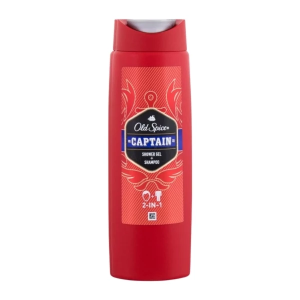 Мужской гель для душа и шампунь 2 в 1 Old Spice Captain 400 мл ЕС