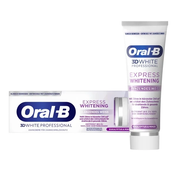 Зубная паста Oral-B 3D White Express Glanzendes Weiss 75 мл ЕС