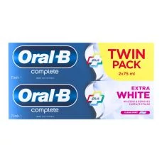 Зубная паста Oral-B Complete Plus Extra White Clean Mint 2x 75 мл ЕС