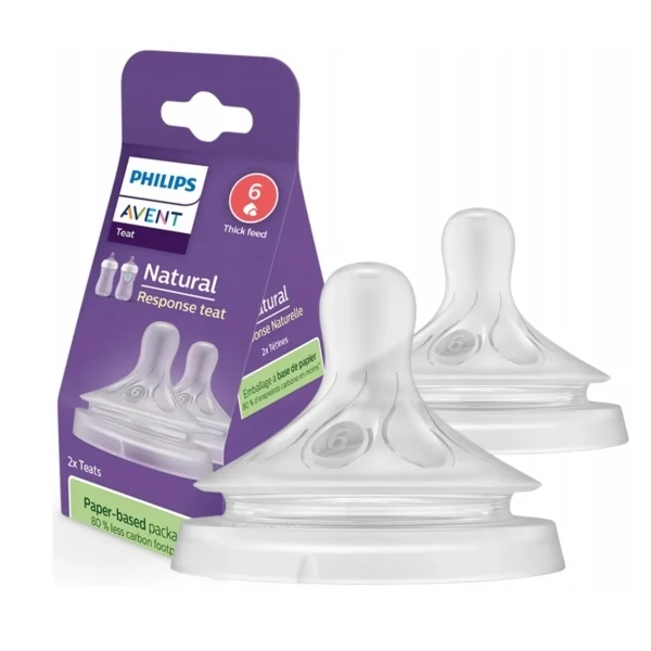 Силиконовая соска Philips SCY966/02 Avent Natural Response от 6 месяцев 2 шт ЕС