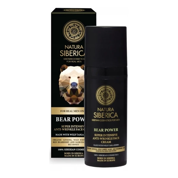 Крем для лица Natura Siberica Bear Power для мужчин против морщин 50 мл ЕС