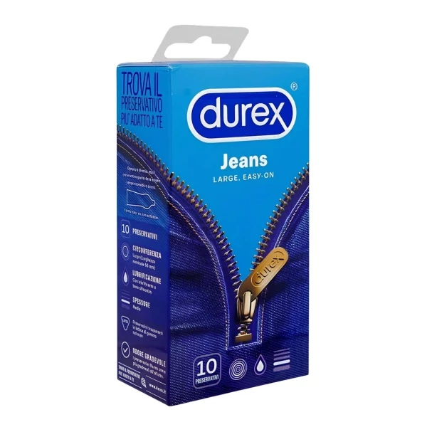 Презервативы Durex Jeans Extra Large Easy-On 10 шт ЕС