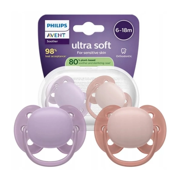 Пустышка Philips Avent Soother Soft 6-18 месяцев 2 шт ЕС