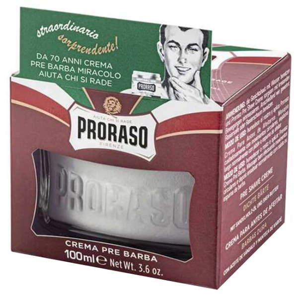 Крем перед бритьем Proraso Red для комплексного ухода 100 мл ЕС