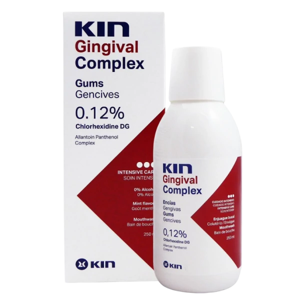 Ополаскиватель для полости рта Kin Gingival Complex с хлоргексидином 0,12% 250 мл ЕС