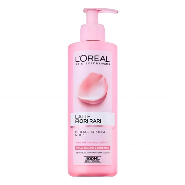 Молочко для лица L'Oréal очищающее для сухой и чувствительной кожи 400 мл