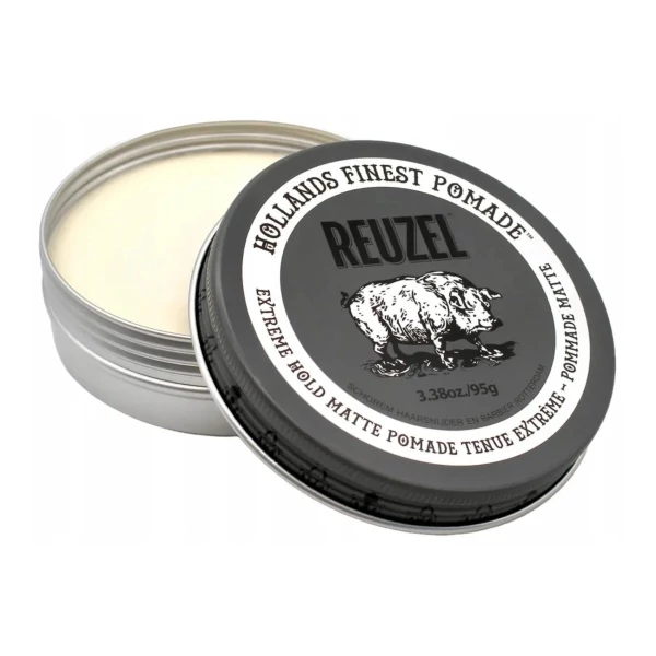 Матовая помада для волос Reuzel Extreme Hold Matte Pig сильной фиксации 95 г ЕС