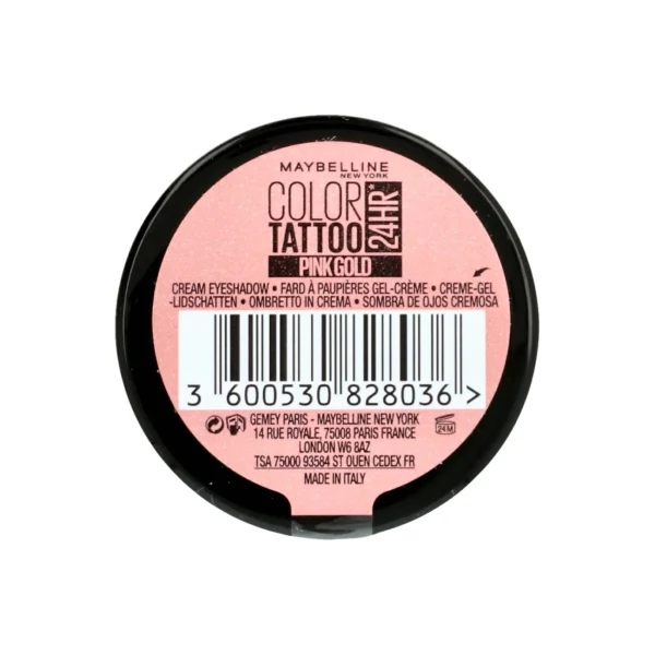 Тени для век Maybelline Tattoo 24H 65 розово-золотого оттенка 4 г ЕС