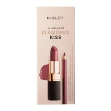 Набор косметики Inglot Flamingo Kiss помада 903 пыльно-розового цвета + карандаш для губ 74 ЕС