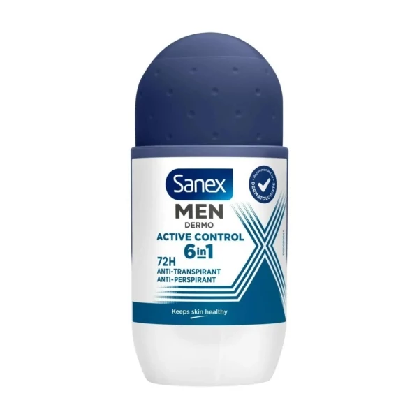 Антиперспирант роликовый Sanex Men Active Control 72H 6 в 1 50 мл ЕС