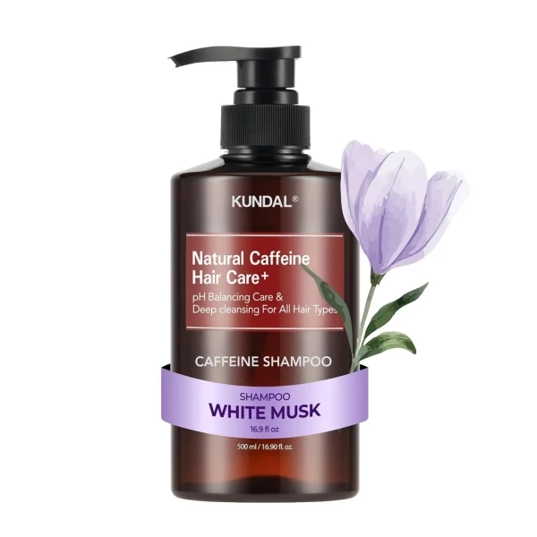 Шампунь Kundal Caffeine Shampoo White Musk 500 мл ЕС