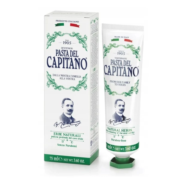 Зубная паста Pasta del Capitano 1905 Natural Herbs 75 мл ЕС