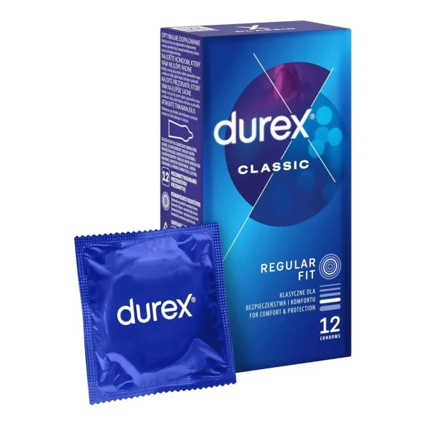 Презервативы Durex Classic Regular Fit 12 шт ЕС