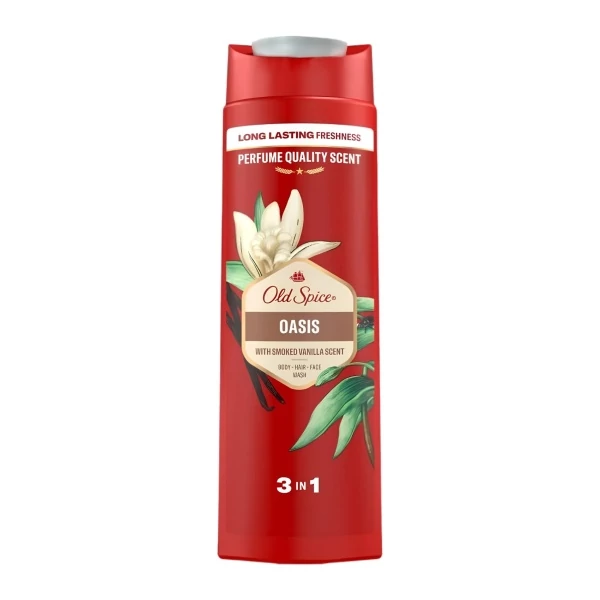 Мужской гель для душа и шампунь Old Spice Oasis 3 в 1 400 мл ЕС