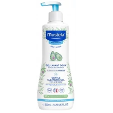 Детский гель Mustela Gentle Cleansing Gel для мытья тела и волос с авокадо 500 мл ЕС