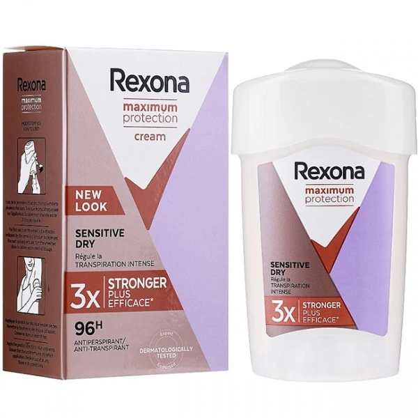 Кремовый антиперспирант стик REXONA Cream Sensitive Dry для женщин 45 мл ЕС