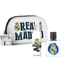 Набор Air-Val Real Madrid туалетная вода 50 мл + спрей для тела 100 мл + косметичка ЕС