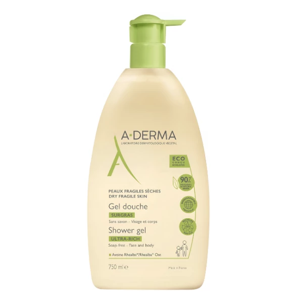 Гель для душа A-Derma для тела и лица 750 мл ЕС