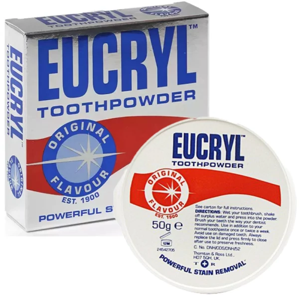 Порошок для отбеливания зубов Eucryl Toothpowder Original 50 г ЕС
