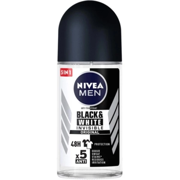 Антиперспирант шариковый Nivea Men Black &amp; White Invisible Original 50 мл ЕС