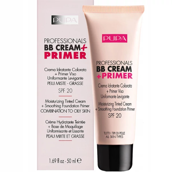 BB-крем и праймер Pupa Professionals SPF20 001 50 мл ЕС