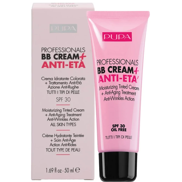 BB-крем Pupa Professionals Anti-Eta SPF30 001 Увлажняющий антивозрастной 50 мл ЕС