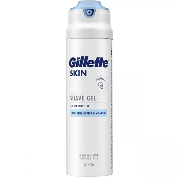 Гель для бритья Gillette Skin Ultra Sensitive для чувствительной кожи 200 мл ЕС