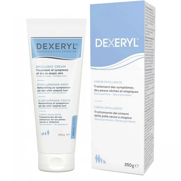 Крем эмолентный Dexeryl для сухой и атопической кожи (АЗС) 250 мл ЕС