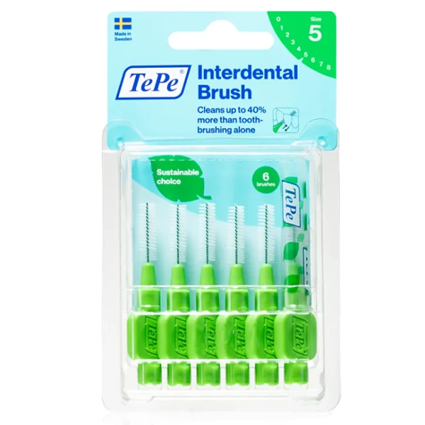 Набор щеток для межзубных промежутков TePe Size 5 Green 6 шт ЕС