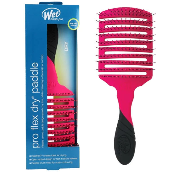 Расческа для волос Wet Brush Pro Flex Dry Paddle розовая ЕС