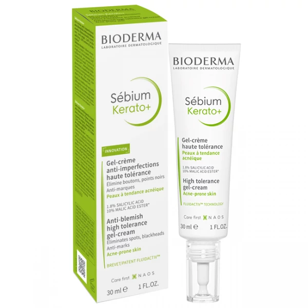 Гель-крем Bioderma Sebium Kerato+ против несовершенств кожи с кератолитическим действием 30 мл ЕС