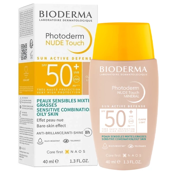 Солнцезащитный крем Bioderma Photoderm Nude Touch SPF 50+ 40 мл ЕС