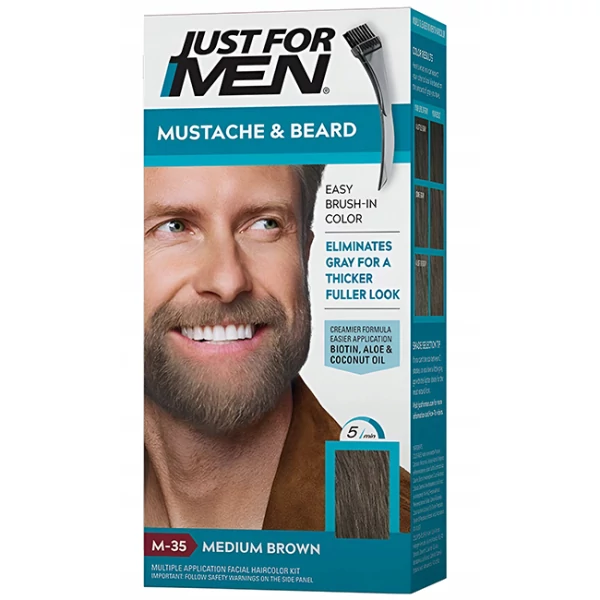 Краска для бороды Just For Men Color средне-коричневый M-35 14 г ЕС