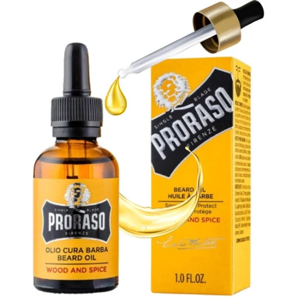 Масло для бороды Proraso Beard Oil Wood&amp;Spice 30 мл ЕС