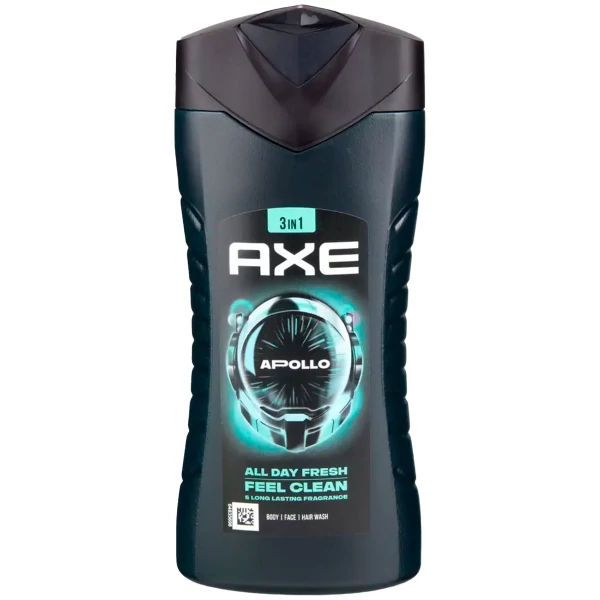 Гель для душа Axe Apollo All Day Fresh Feel Clean 3 в 1 400 мл ЕС