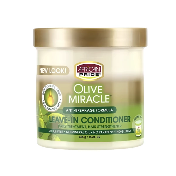 Кондиционер для волос African Pride Olive Miracle Leave-In Conditioner несмываемый 425 г ЕС