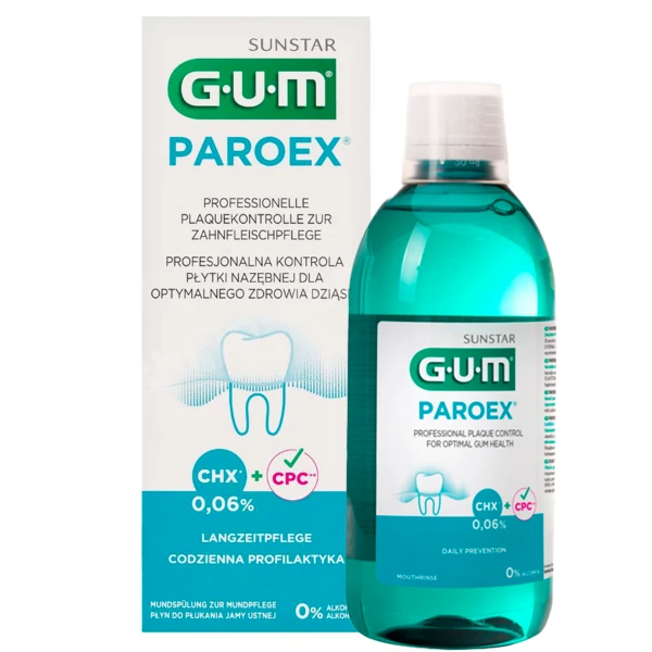 Ополаскиватель для рта Gum Paroex с хлороксидином 0,06% 500 мл ЕС