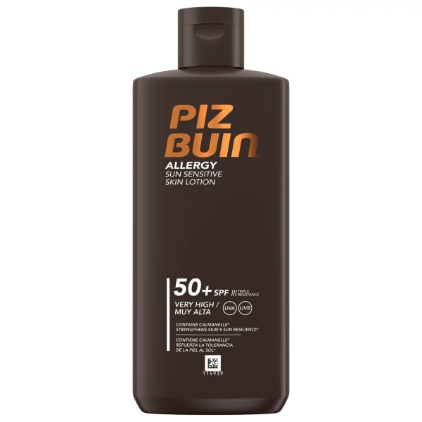 Солнцезащитный лосьон для тела Piz Buin SPF50+ от аллергии 400 мл ЕС