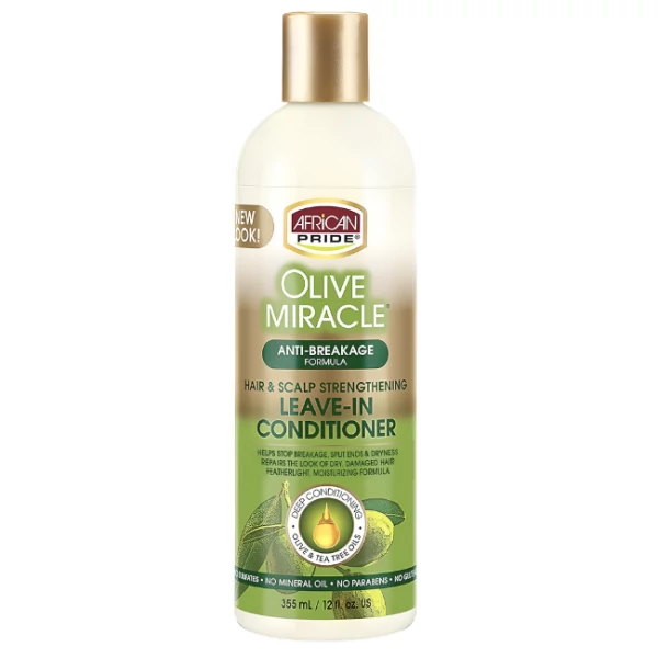 Кондиционер для волос African Pride Olive Miracle Leave-In Conditioner несмываемый 355 мл ЕС
