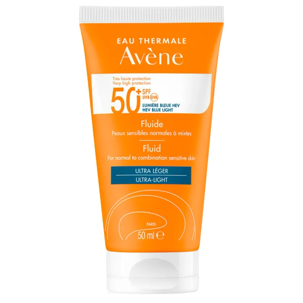 Солнцезащитный флюид для лица Avene Eau Thermale SPF50+ Ultra-Light 50 мл ЕС