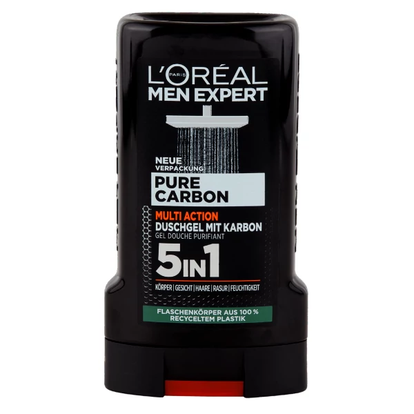 Гель для душа L'Oréal Men Expert Pure Carbon 5 в 1 250 мл ЕС