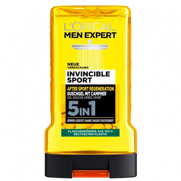 Гель для душа L'Oréal Men Expert Invincible Sport 5 в 1 250 мл ЕС