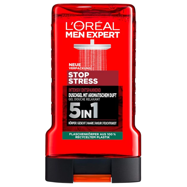 Гель для душа L'Oréal Men Expert Stop Stress 5 в 1 250 мл ЕС